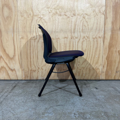 Purple Fabric Visitor Chair