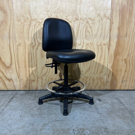 Black Turnco Baron Specialised Drafting Chair no Wheels