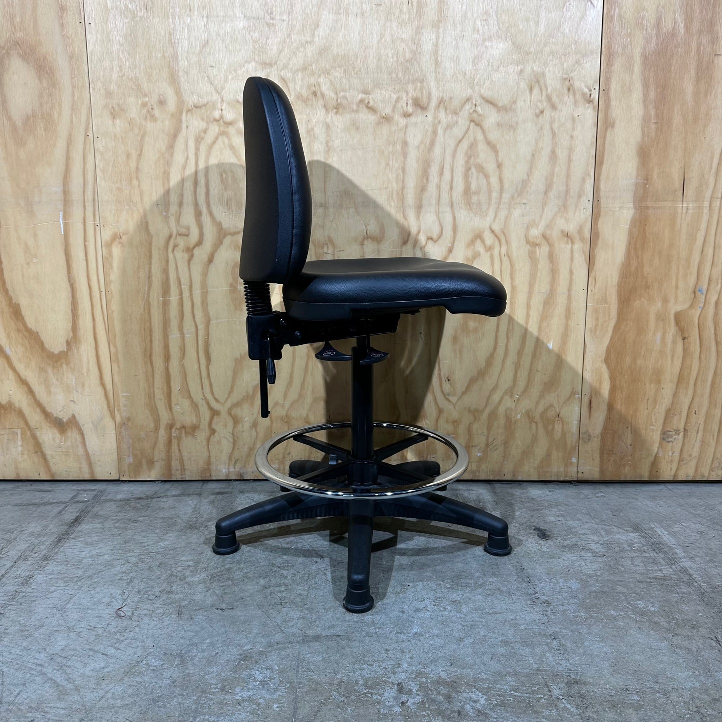 Black Turnco Baron Specialised Drafting Chair no Wheels