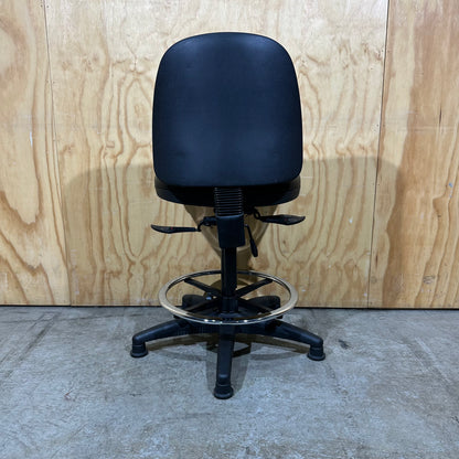 Black Turnco Baron Specialised Drafting Chair no Wheels