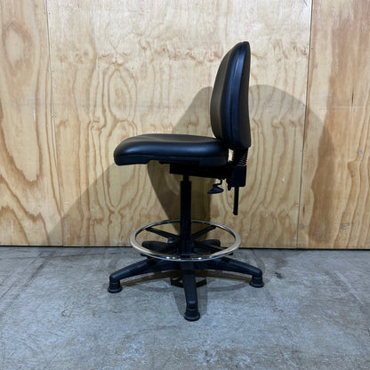 Black Turnco Baron Specialised Drafting Chair no Wheels