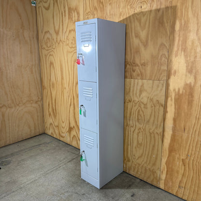 Grey Elitebuilt 3 Door Locker