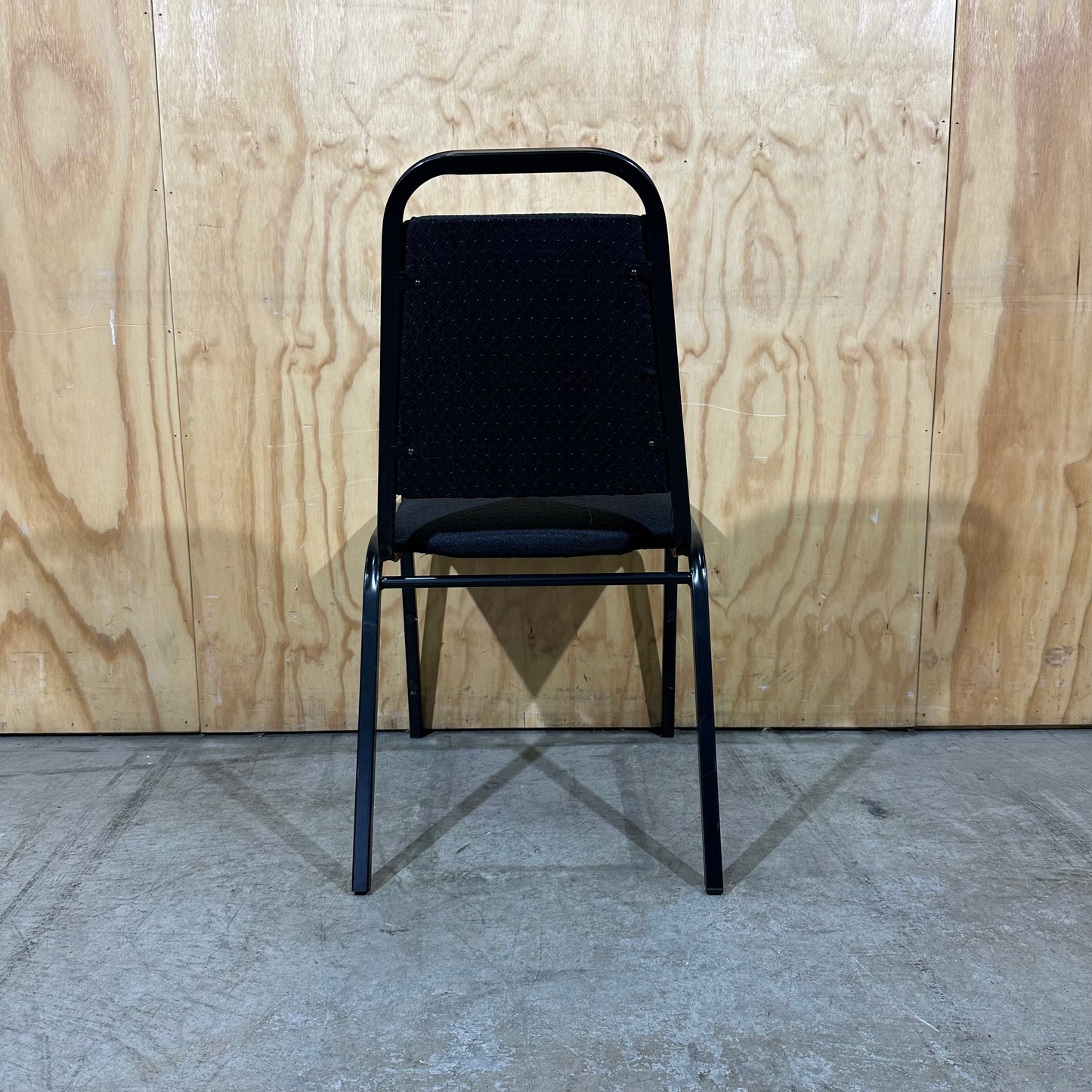 Black Metal and Upholstered Chair