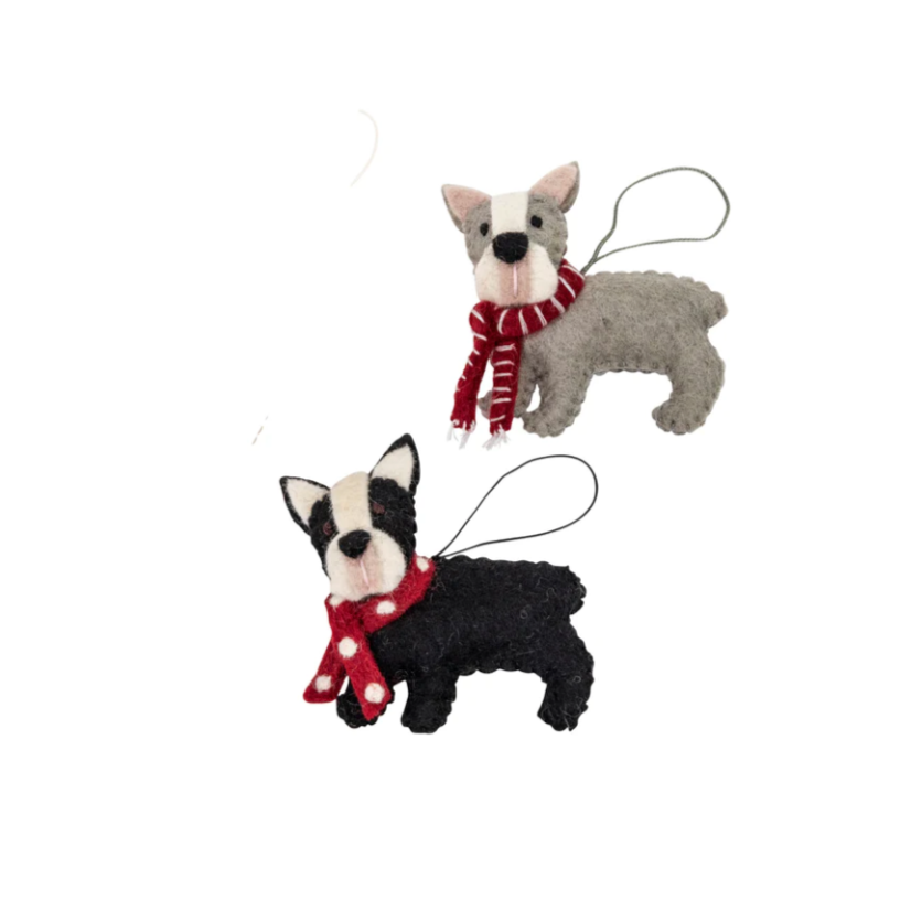 Pashom Felt Christmas Decoration - Dogs