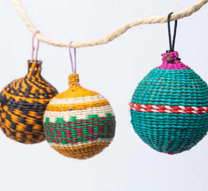 Casa Bonita Handwoven Christmas Bauble