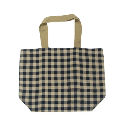 Apple Green Duck Gingham Tote