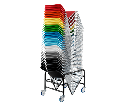 Starr 12 Stackable Chair by Boss Design in Black