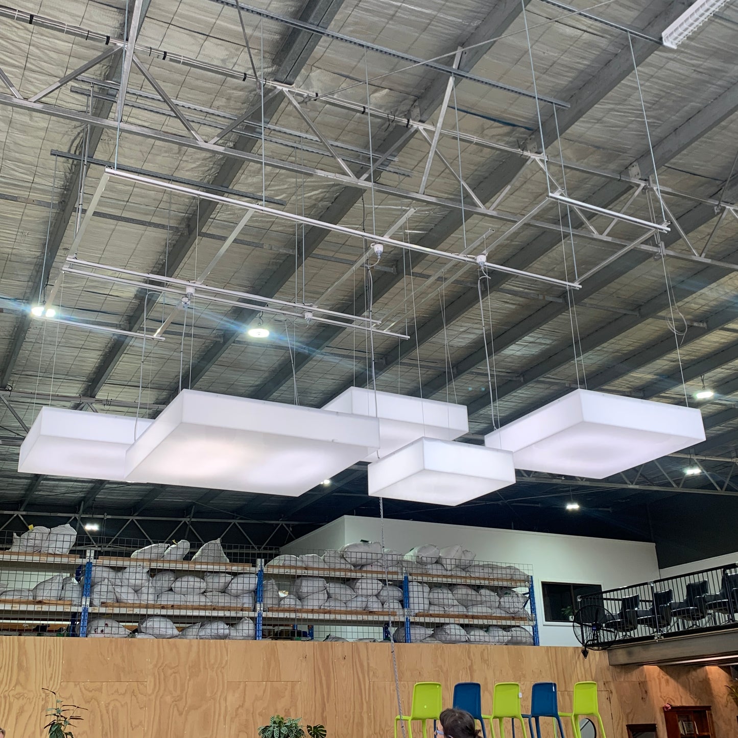 White Square Box Cube Pendant Light Fittings