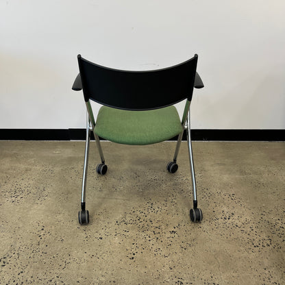Stem Kush & Co Nesting Series Folding Meeting Chair Green