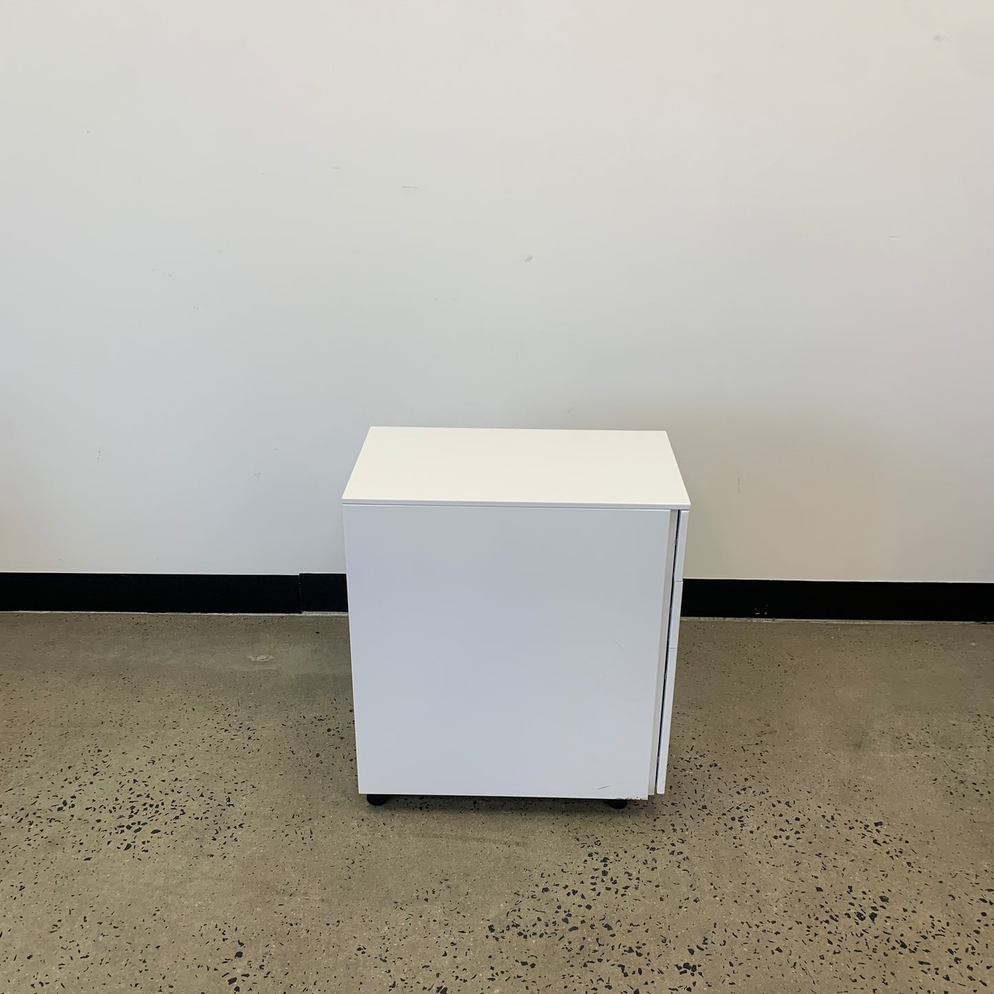 Pedestal Metal White Filing Cabinet Narrow