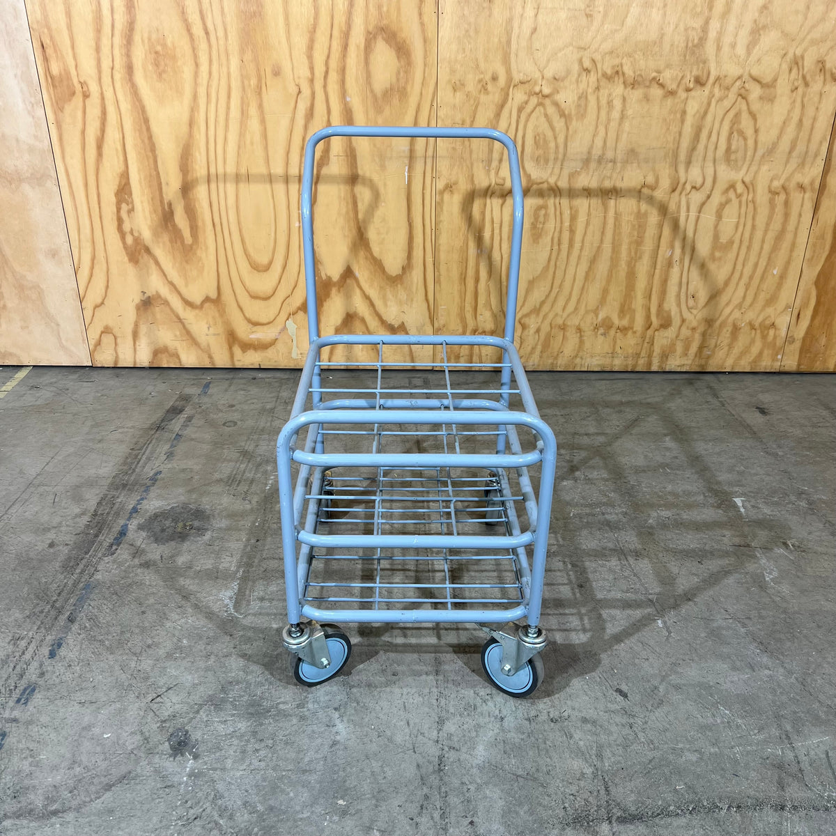 Grey Metal Three-Tier Utility Trolley
