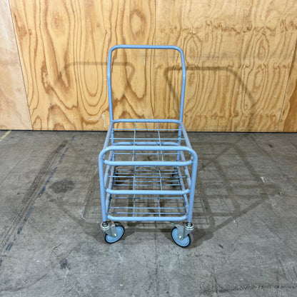 Grey Metal Three-Tier Utility Trolley
