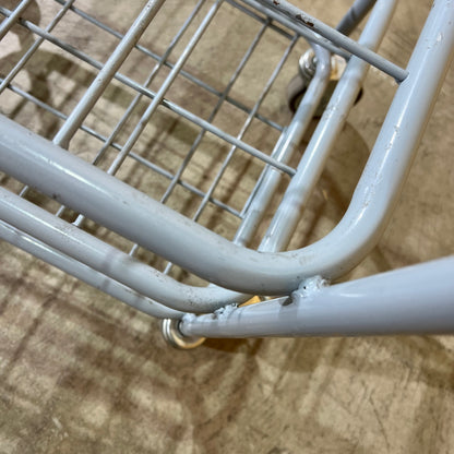 Grey Metal Three-Tier Utility Trolley