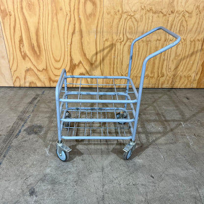 Grey Metal Three-Tier Utility Trolley