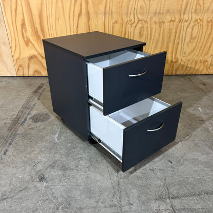 Charcoal Pedestal with Chrome Handles (Two Sizes)