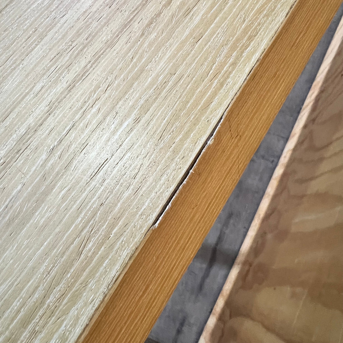 Contemporary Oak Veneer Executive Table with Y-Frame Legs