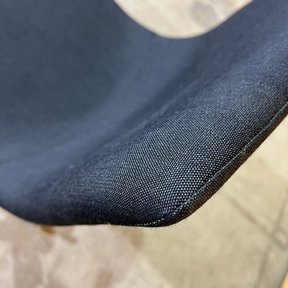 Charcoal Curved Upholstered Task Chair