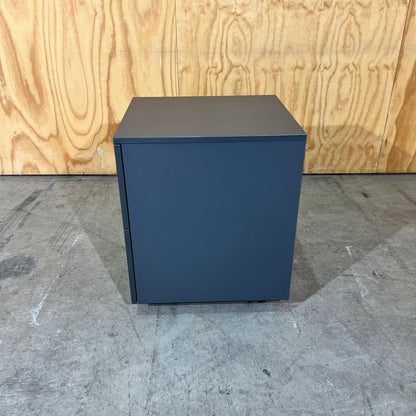 Charcoal Pedestal with Chrome Handles (Two Sizes)