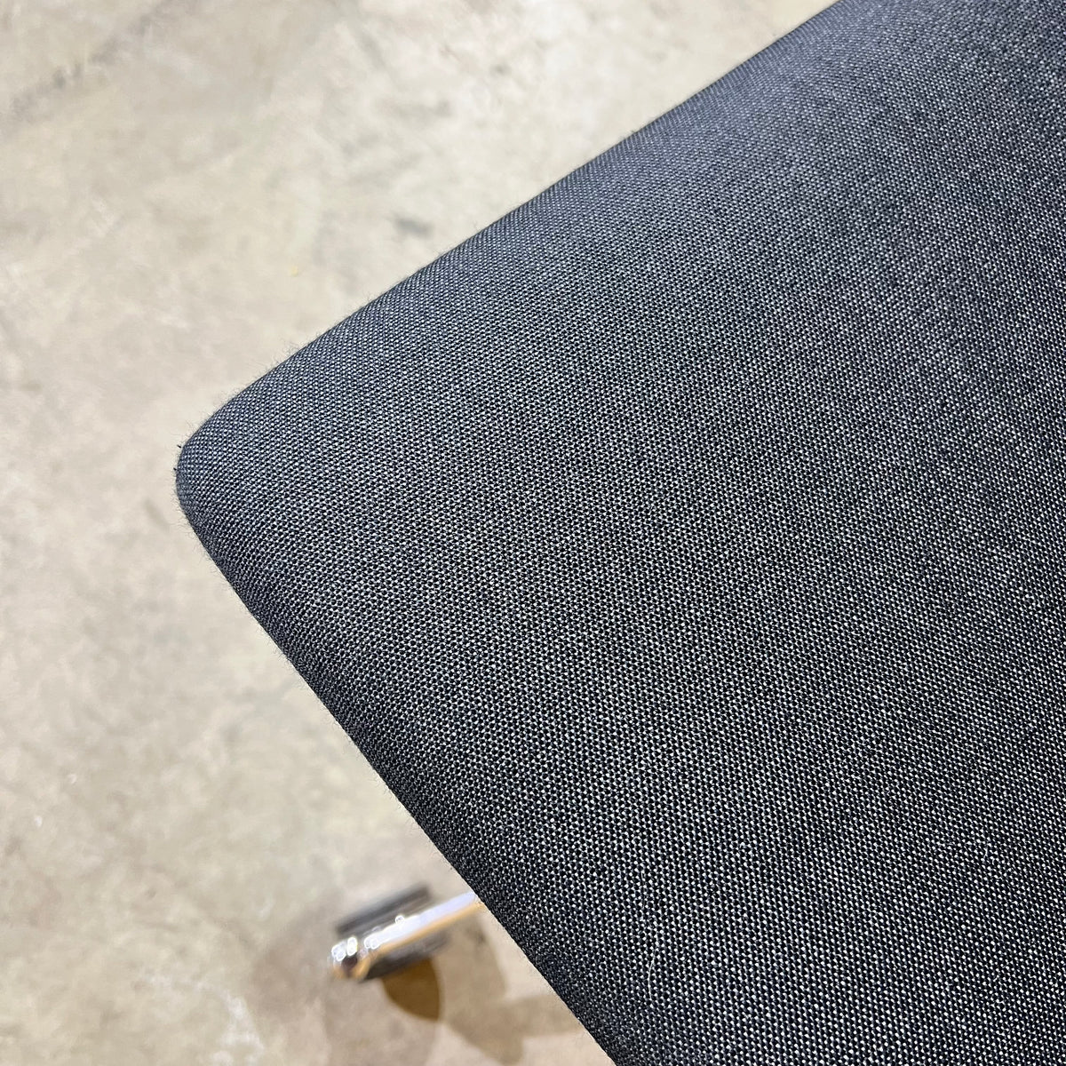 Charcoal Curved Upholstered Task Chair