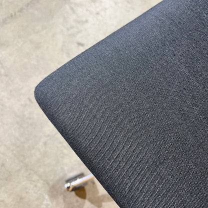 Charcoal Curved Upholstered Task Chair