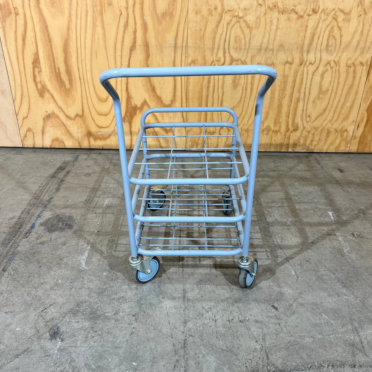 Grey Metal Three-Tier Utility Trolley