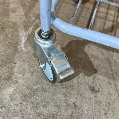 Grey Metal Three-Tier Utility Trolley