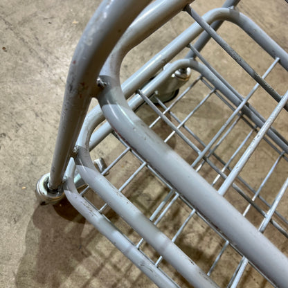 Grey Metal Three-Tier Utility Trolley