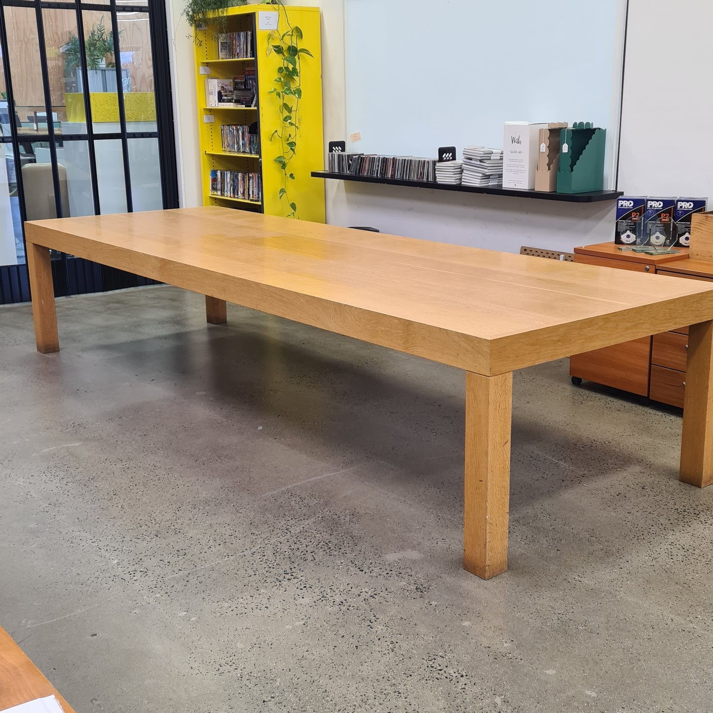 Large Solid Timber Boardroom/Display Table