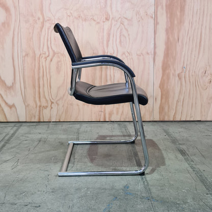 BULK BUY: Wilkhahn Modus 277/71 Sled Base Black Leather