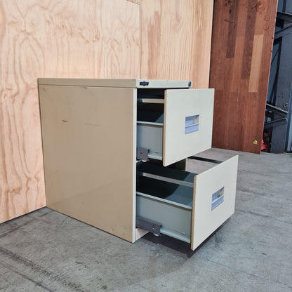 Godfrey 2 Drawer Filing Cabinet in Beige