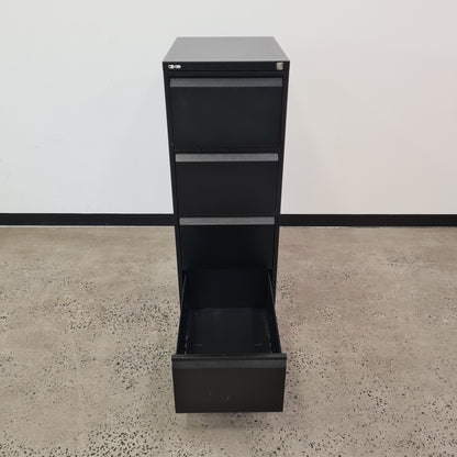 Go Filing Cabinet Black 4 Drawer