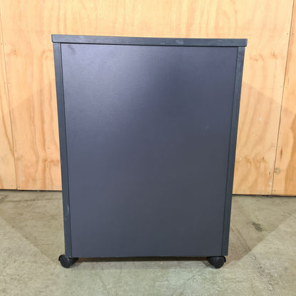 Charcoal Pedestal with Black Knobs