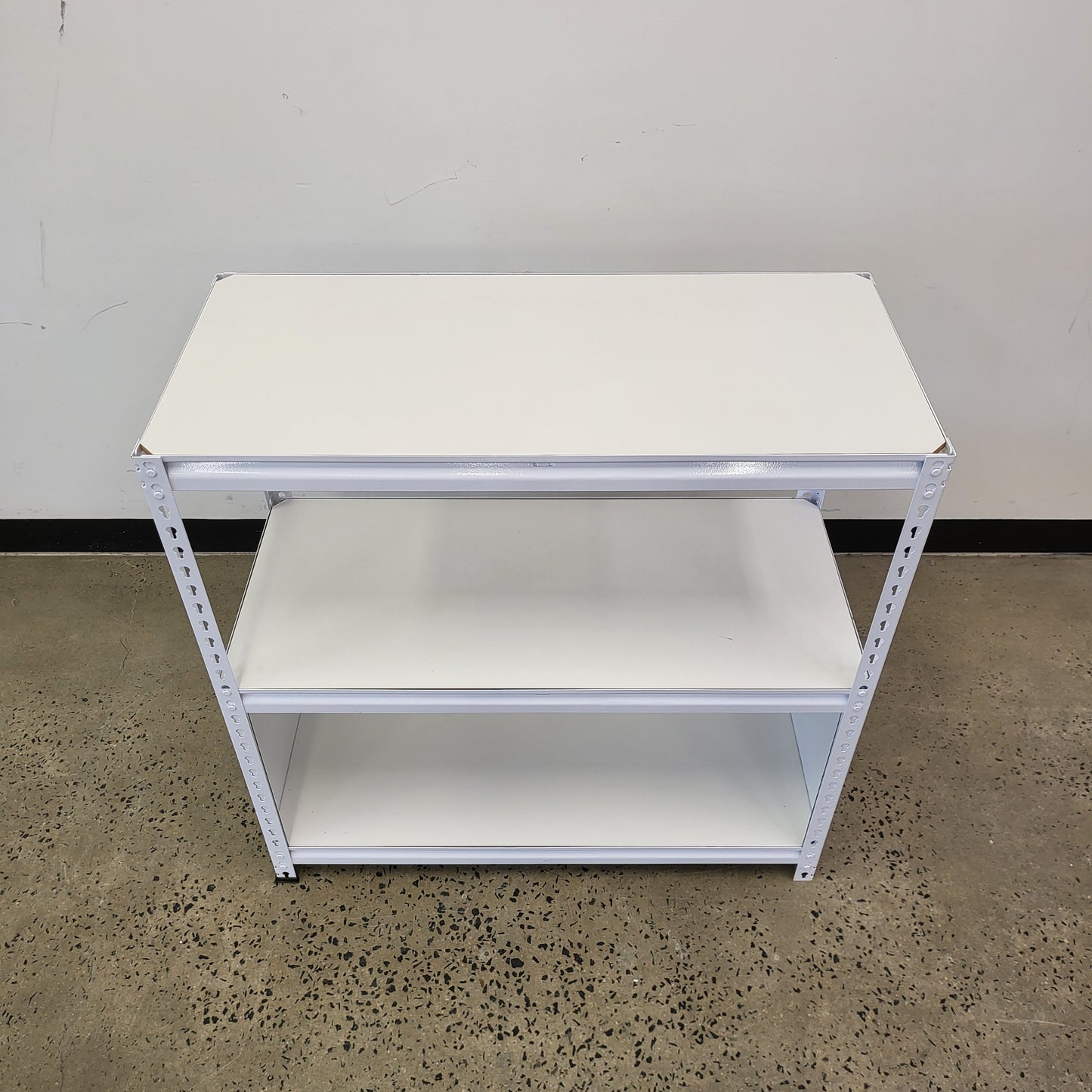 Planex Short Storage White Metal 2 Shelving Unit