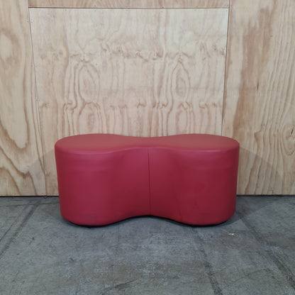 Red Figure 8 Ottoman