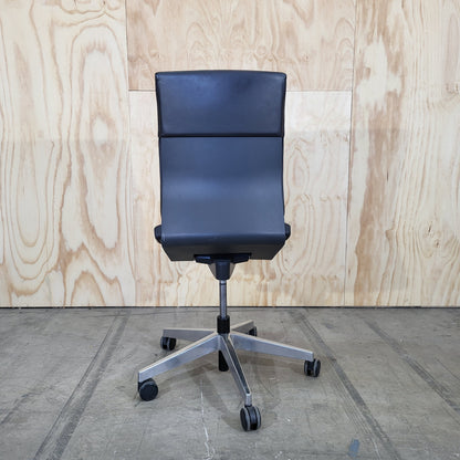 Wilkhahn Neos 181/6 Black Leather Task Chair