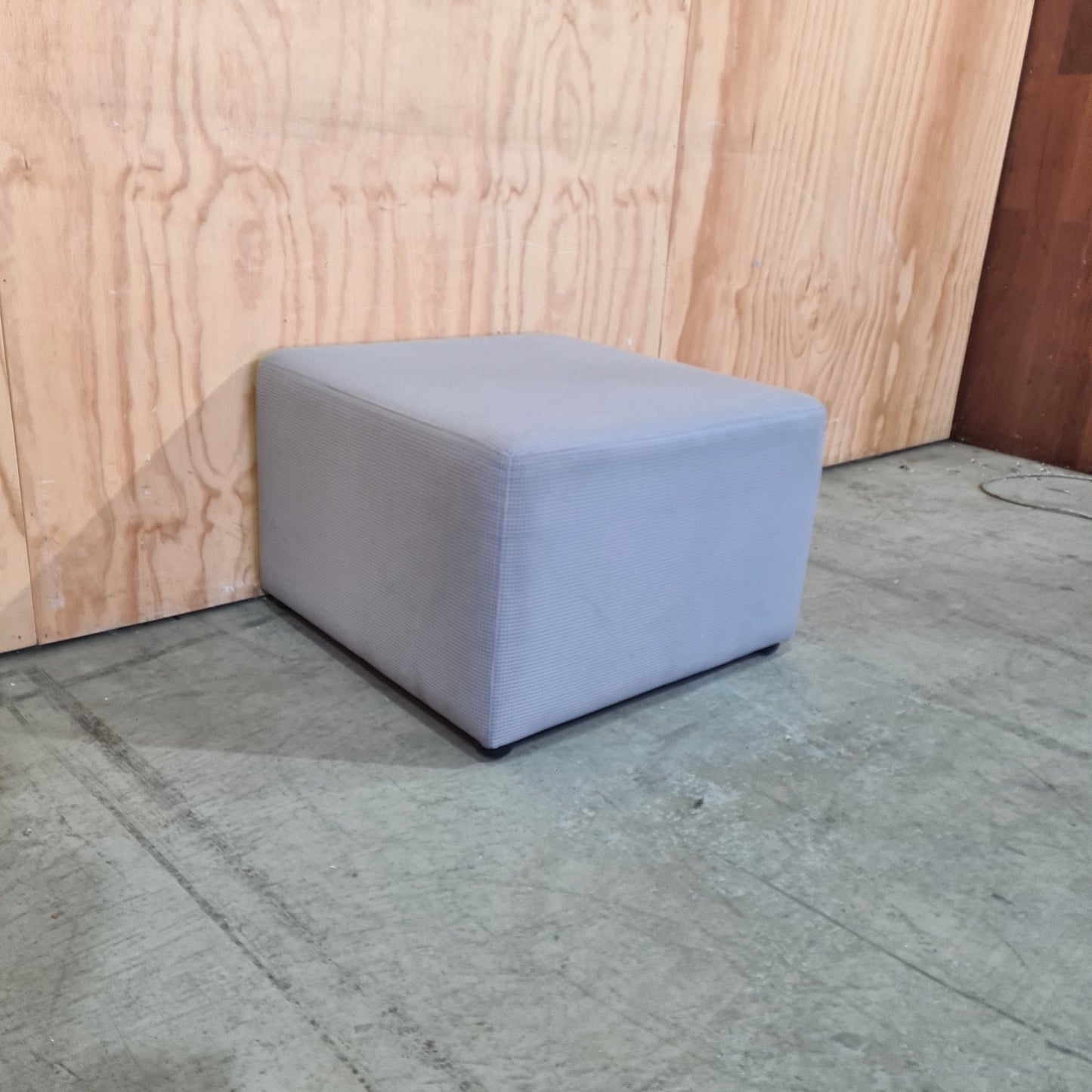 Square Ottoman in Grey