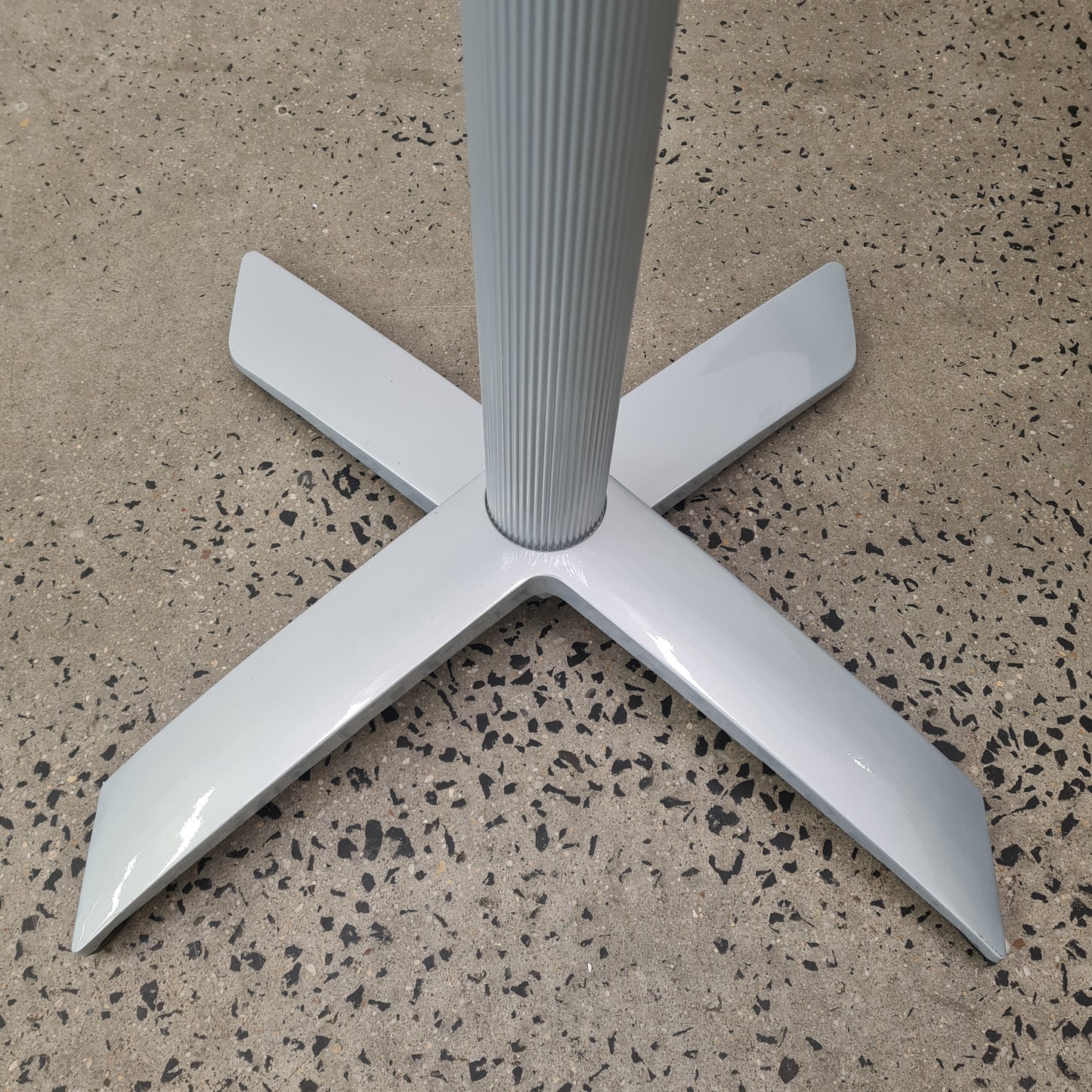 Intermetal Flip High Bar Cafe Table in Terazzo Vinyl Finish