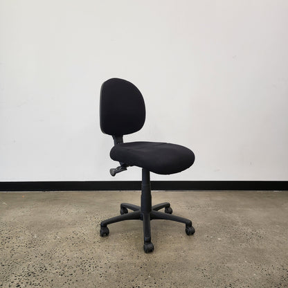 Gregory Task Chair in Black with Castor Wheels