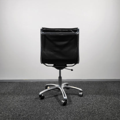 Dark Brown Leather Boardroom Conference Chair, Eames replica