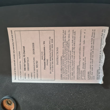 Grey High Back Task Chair