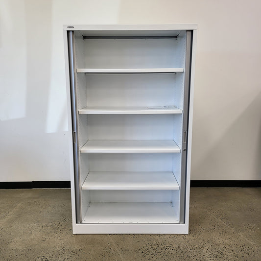 Large Brownbuilt Tambour in White