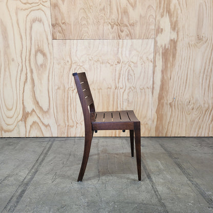 Thonet Linea Beechwood Dining Chairs in Dark Oak