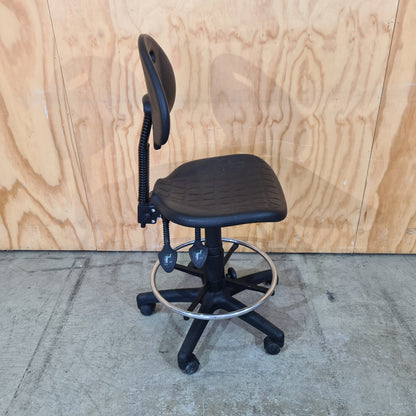 Industrial Polyurethane Drafting Stool