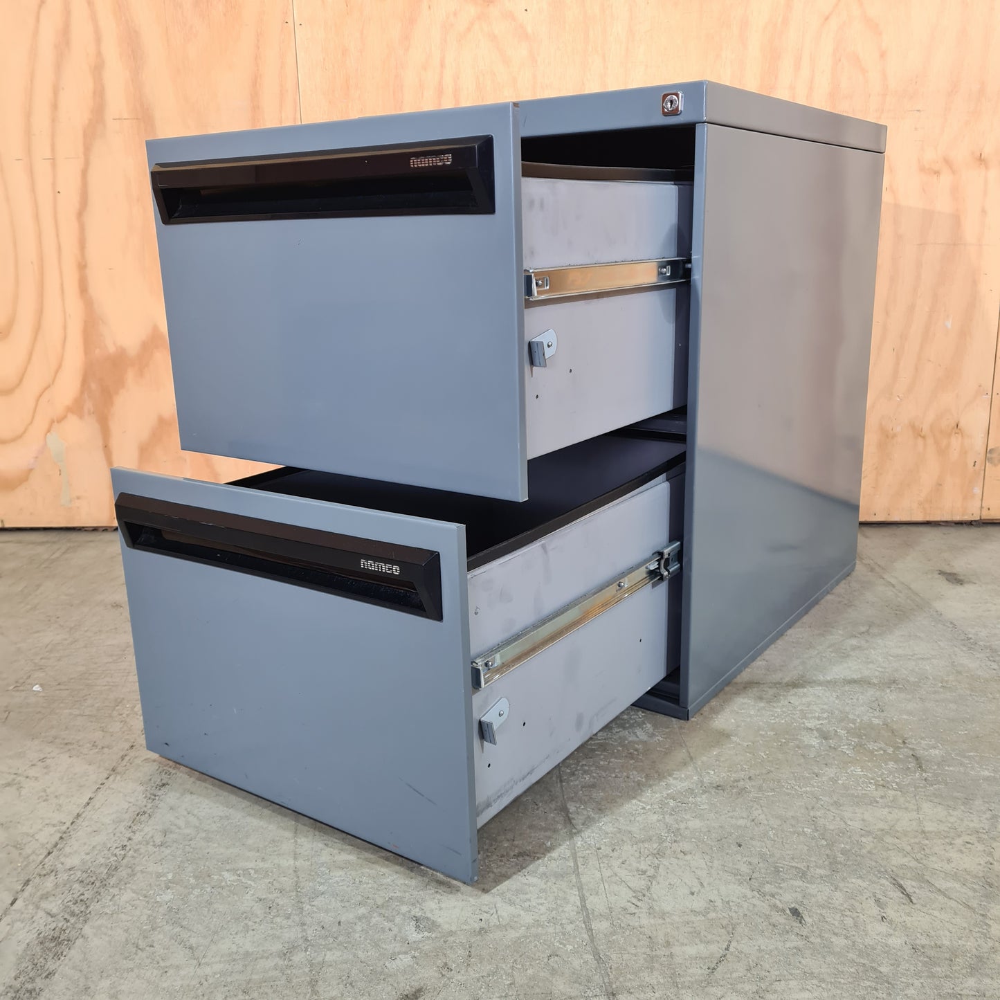 Grey Namco 2 Drawer Filing Cabinet