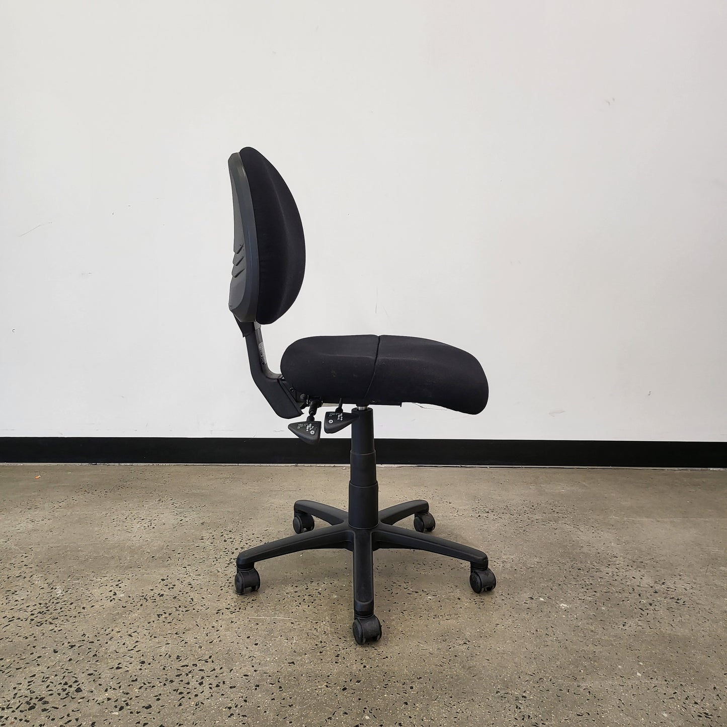 Gregory Task Chair in Black with Castor Wheels