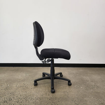 Gregory Task Chair in Black with Castor Wheels