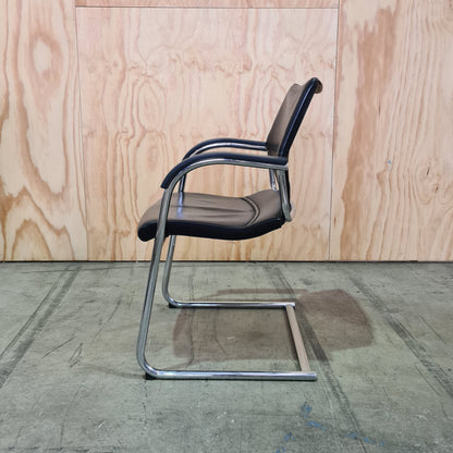 BULK BUY: Wilkhahn Modus 277/71 Sled Base Black Leather