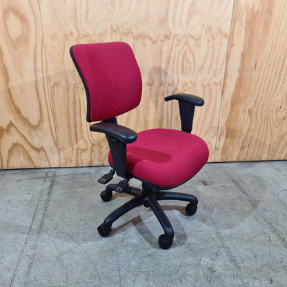 Red Task Chair with Arms