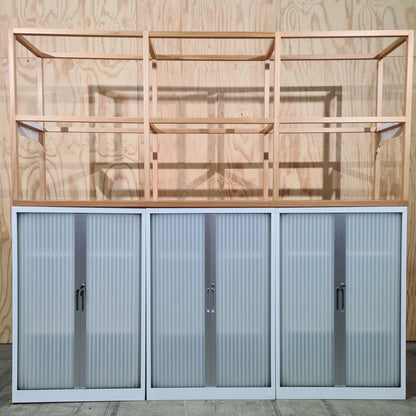 BULK BUY: Timber Oak Frame / Shelving - Large