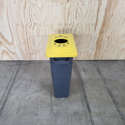 Multi sort 60L Bin Grey Base & Lid (Yellow & Red)